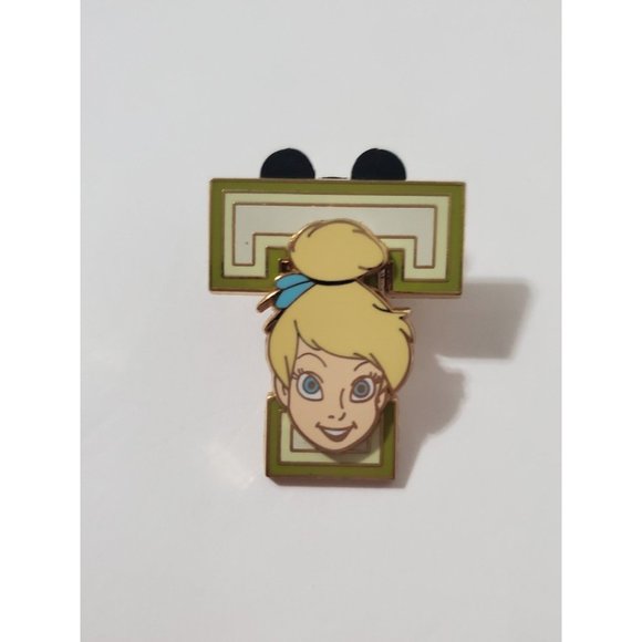 Block Letter Tinkerbell Pin - Picture 1 of 2